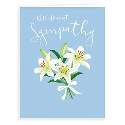 Imagen de Piccadilly Greetings Group Ltd Koko Designs K70073 Tarjeta de condolencias (20,3 x 15,2 cm), color blanco