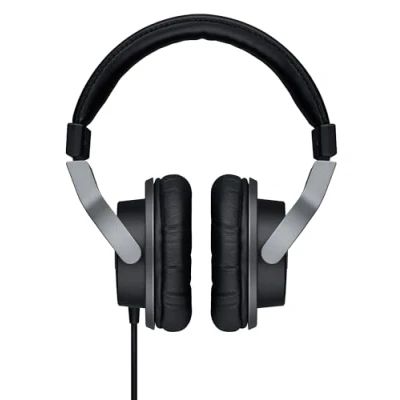 Imagen de Yamaha HPH MT7 Auriculares de estudio plegables calidad con cable 3 m y enchufe adaptador estéreo estándar 6,3 mm, negro