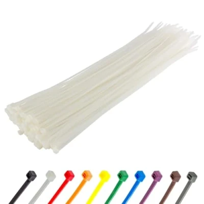 Imagen de Gocableties Bridas plastico blancas para cables 100 Piezas 200 mm x 3,6 Resistentes a los rayos