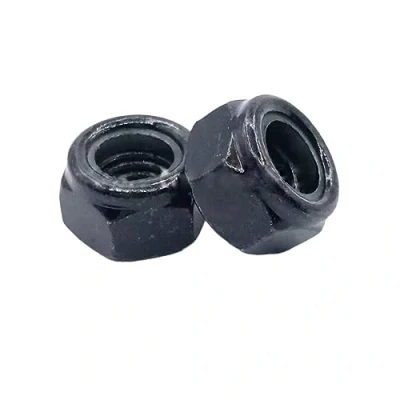 Imagen de 2 100 Uds M2/M2.5/M3/M4/M5/M6/M7/M8/M10/M12/M14/M16/M18/M20/M22/M24/M27 acero inoxidable/acero al carbono tuercas autoblocantes hexagonales de nailon, M7(40pcs)