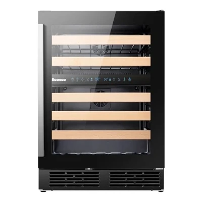Imagen de Hisense RW17W4NWLG0 Vinoteca GrandSommelier, Gran Capacidad para Botellas 46, Funcionamiento Silencioso, Opción Instalación Integrable, Puerta Reversible,Total No Frost