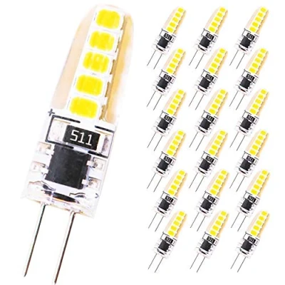 Imagen de Bombilla LED G4 Lámpara 3W Equivalente a 30W 300 LM AC 220V Blanco Calido 3000 K, 10x2835 SMD LED, No Regulable, Ángulo de visión 360 (18 pack)