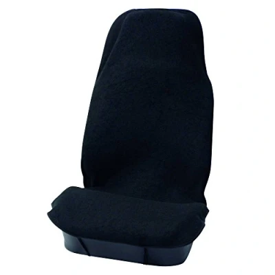 Imagen de CARPOINT Terry 0310450 Cubreasiento negro delante