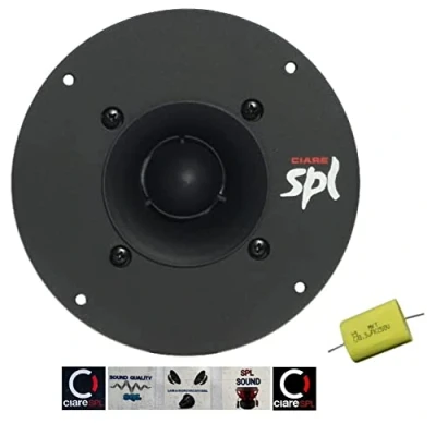 Imagen de 1 CIARE SPL CT382 Super Tweeter de 200 Watt rms y 400 MAX con 15 cm diámetro 105 db sensibilidad, Pieza + Condensador 5 Stickers Gratis