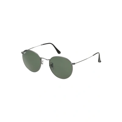Imagen de Ray Ban Round Metal Unisex Gafas de sol, Talla: 50, Gunmetal/crystal green