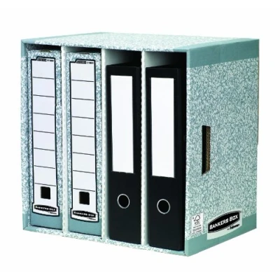 Imagen de Fellowes Bankers Box Juego de archivadores (400 x 400 290 mm), color gris