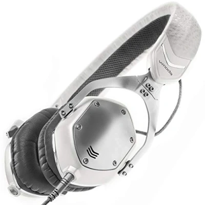 Imagen de V MODA XS U WSILVER Auriculares de diadema cerrados (reducción ruido), blanco y plateado
