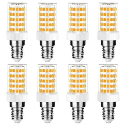 Imagen de RANBOO Bombillas LED E14 de 10W Equivalente a 50W 100W Lampara Halógena Blanco Cálido 3000K 800lm AC 220 240V, No Regulable, Sin Parpadeo, para Lámparas Araña, Techo y Pared, 8 Unidades