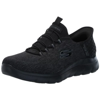 Imagen de Skechers Summits Key Pace Hands Free Slip in, Mocasín Hombre, Black, 44 EU Ancho