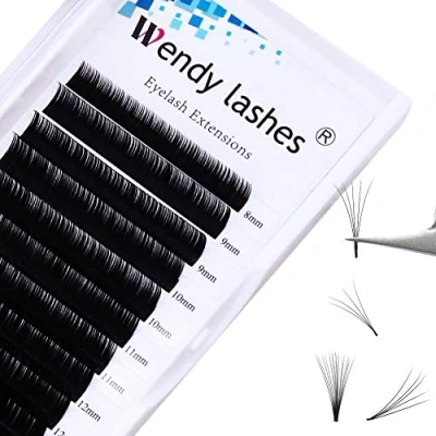 Imagen de Extensiones de Pestañas 0.07 C Curl Mixta 8 14mm 3D 5D 8D 10D Easy Fan Pelo a Volumen Ruso Profesional Aoto Fanning