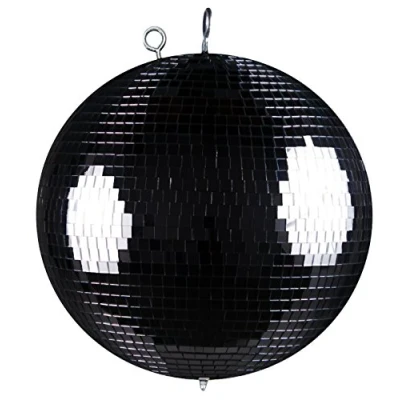 Imagen de Bola de espejo con ojal seguridad, 30 cm, color negro