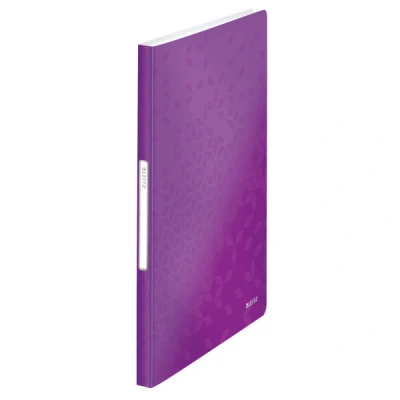 Imagen de LEITZ 46320062 Carpeta de fundas WOW PP 40 DIN A4 color violeta metalizado