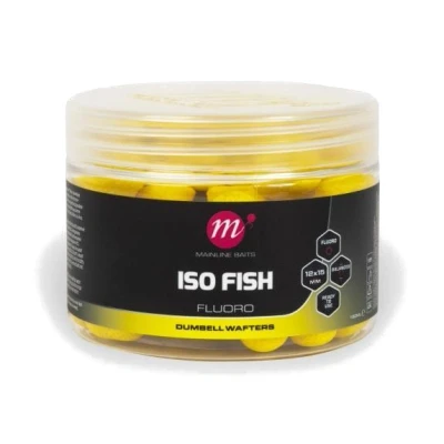 Imagen de Mainline ISO Fish Fluoro Dumbell Wafters Yellow 12x15mm Wafter