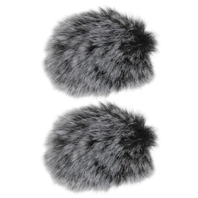 Imagen de VGOL 2 Piezas Protectores de Viento Peludos para Micrófono Compatible con Hollyland Lark M1 C1 El Solapa Inalámbrico MOMA