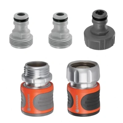 Imagen de Gardena 39042 BK Juego de Conectores Manguera Metal Premium, 1