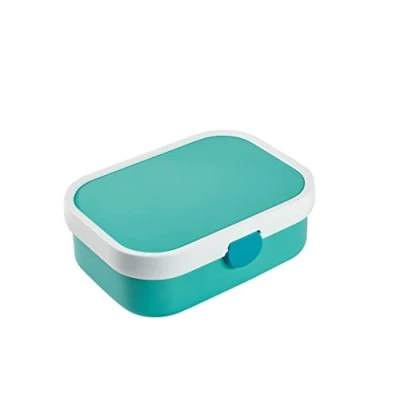 Imagen de Mepal Fiambrera Campus Bento Box para Niños Lonchera con Compartimento y Tenedor Cierre de Clip Sin BPA apta Lavavajillas 750 ml Turquoise