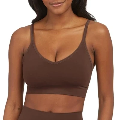 Imagen de Spanx EcoCare Bralette para Mujer, Castaño (Chestnut Brown), XL