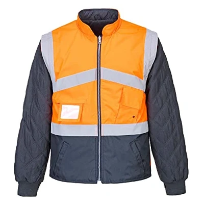 Imagen de Portwest Chaleco Bicolor De Alta Visibilidad Reversible, Tamaño: L, Color: Naranja/Marino, S769ONRL