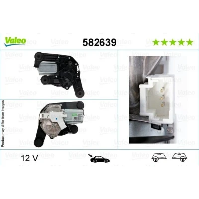 Imagen de VALEO 582639 Motor del Limpiaparabrisas 12 posterior para dirección izquierda/derecha