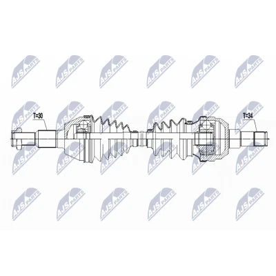 Imagen de NTY NPW PL 087 Árbol de transmisión Eje trasero, derecha 860 81 CHEVROLET: Captiva
