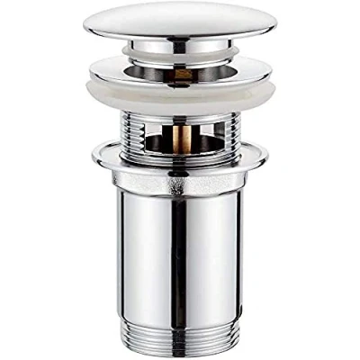 Imagen de GRIFEMA G104 Click Clack Desagüe, Válvula para Lavabo, Crome, Plata, S [Exclusivo en Amazon]