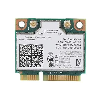 Imagen de cigemay Tarjeta de Red inalámbrica Universal, Compatible con 802.11ac/a/b/g/n, Bluetooth 4.0, Interfaz Half Mini pci e, Velocidad hasta 867M, Adecuada para Intel 7260AC Universal