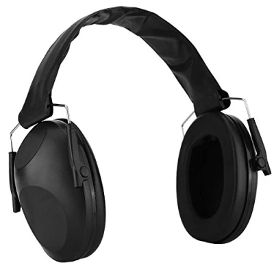 Imagen de Vbestlife Orejeras de Diadema, 30db, Earmuffs Protectores Auditivos Seguridad Anti ruido, Ligeros y Ajustable para Trabajar/Estudiar/Dormir (Negro)