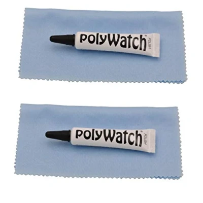 Imagen de 2 pulidores de plástico Polywatch para eliminar arañazos cristal con toallita alto rendimiento