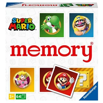 Imagen de Ravensburger Memory® Versión Super Mario, 64 Tarjetas, Juegos de Mesa, 3+ Años