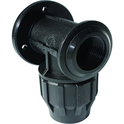 Imagen de S&amp;M 725951 Codo Grifo con Refuerzo Acero Inoxidable para tubería 32 mm 1, Negro, 7.5x12.5x7.5 cm