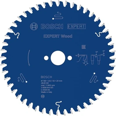 Imagen de BOSCH ACCESORIOS 2608644021 Disco de sierra circular CSB Expert madera: 160x20x48D