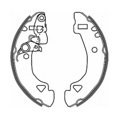 Imagen de KRAFT 6023005 Zapatas de Freno 185,0 31,0 FIAT: Panda I Hatchback, Uno LANCIA: Y10