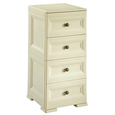 Imagen de Tontarelli 8086090210 Omnimodus Cajonera de 4 cajones (40 x 43 85,5 cm), Color Crema