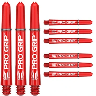 Imagen de Target Darts 3 x Conjuntos de Rojo Pro Grip Eje Medio 9 in Total