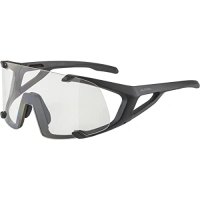 Imagen de ALPINA Unisex Adultos, HAWKEYE gafas deportivas, black matt/clear lens, One Size