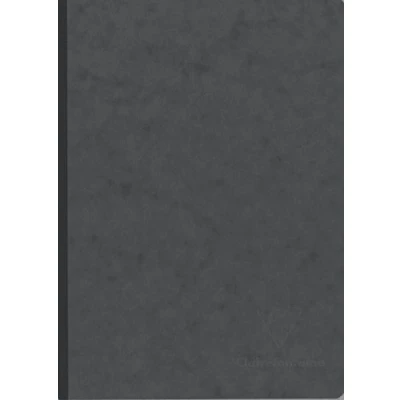 Imagen de Clairefontaine 795465C Collection Age Bag Un cuaderno cosido con respaldo de tela gris A5 14,8 x 21 cm 192 páginas líneas Papel blanco 90 g Cubierta para tarjeta diseño piel