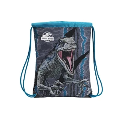 Imagen de Jurassic World Mochila Saco Juvenil, con Asas Regulables, Multicolor (CyP Brands)