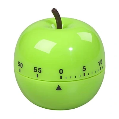 Imagen de Tala Novedad Temporizador mecánico de Manzana, Plástico, Verde