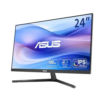 Imagen de ASUS VU249CFE Eye Care Monitor Gaming, 24&#039;, FHD, IPS, 100 Hz, Adaptive Sync, Puerto USB Tipo C, DisplayWidget Center, tecnología EyeCare Plus