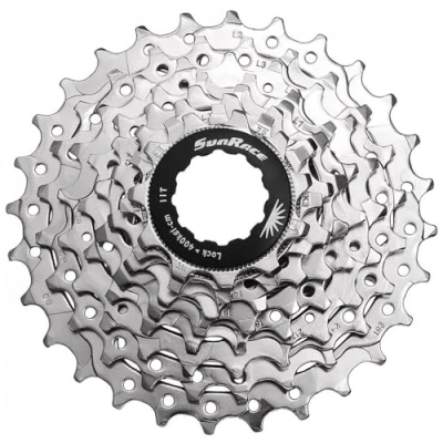 Imagen de SUN RACE CSR86 8 Speed Cassette 11 28T. Nickel PIÑON, Unisex Adulto, Multicolor, ESTANDAR