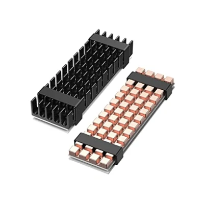 Imagen de GRAUGEAR, Disipador de calor para M.2 NVMe SSD (2280), kit refrigeración, 1x compatible (3 mm, cobre) PS5, almohadillas térmicas silicona, aluminio, cobre, G M2HS02