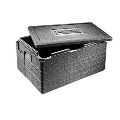 Imagen de Thermohauser Caja aislante de polipropileno expandido GN 1/1 Gastrostar con tapa Volumen 50 litros 60 x 40 33 cm Juego tarjetas inserción 5 colores