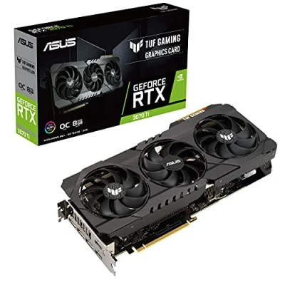 Imagen de ASUS TUF GAMING NVIDIA GeForce RTX 3070Ti OC Edition 8GB GDDR6X, 256 bit, 19 Gbps, HDMI 2.1, DisplayPort 1.4a, PCIe 4.0, Tarjeta Gráfica RTX3070TI O8G