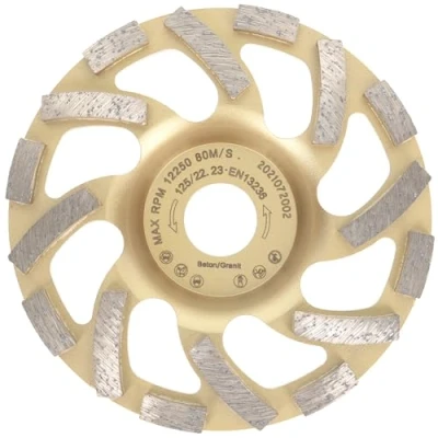 Imagen de PRODIAMANT Muela de copa diamante 125 mm x 22,2 Turbo ST81 Hormigón Piedra natural Calidad profesional