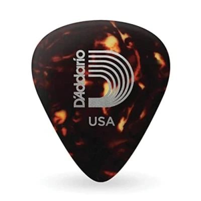 Imagen de Planet Waves 1CSH6 10 Púa de caparazón tortuga, tamaño grueso, paquete 10, color rojo