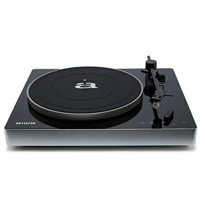 Imagen de Aiwa APX 680BT: Tocadiscos Bluetooth, 2 velocidades 33/45 RPM, Cápsula de Aluminio magnética, Brazo balanceado. Color: Negro