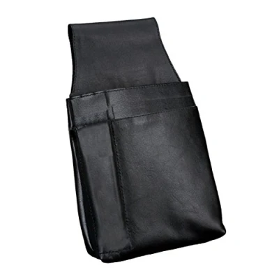 Imagen de Alassio 42079 Riñonera para Camarero (Piel de napa, Aprox. 22 x 15 4 cm), Color Negro