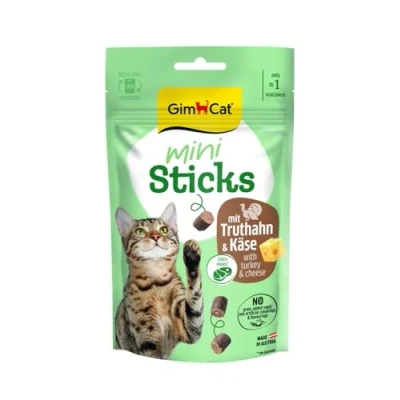 Imagen de GimCat Mini Palos de Pavo y Queso 1 Bolsa (1 x 50 g)
