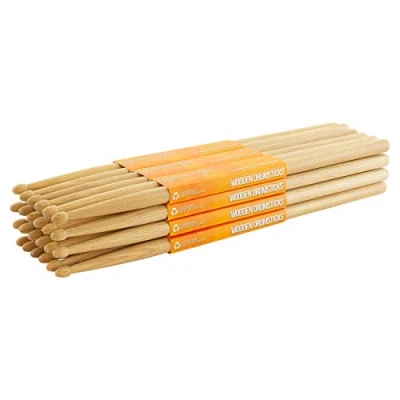 Imagen de World Rhythm Baquetas 5A por Punta de Madera Pares Nogal Ladrillo Palos, 6