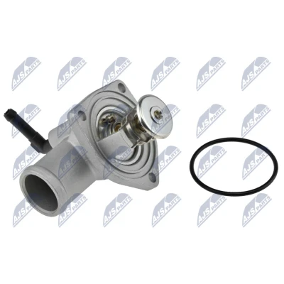 Imagen de NTY CTM PL 010 Termostato, refrigerante 92 con junta abrazadera OPEL: Zafira B, Vectra C Berlina, Corsa Hatchback